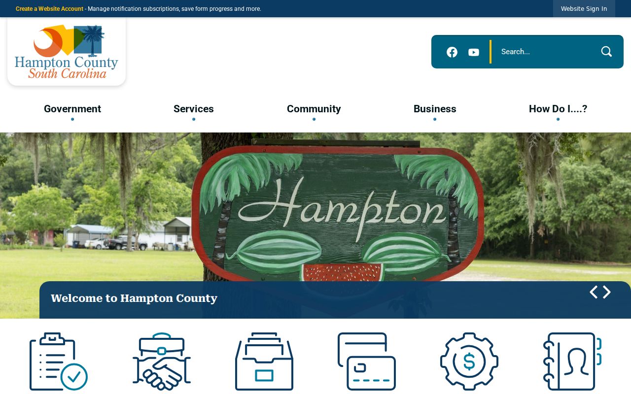 Hampton County warrant record access and court office routing